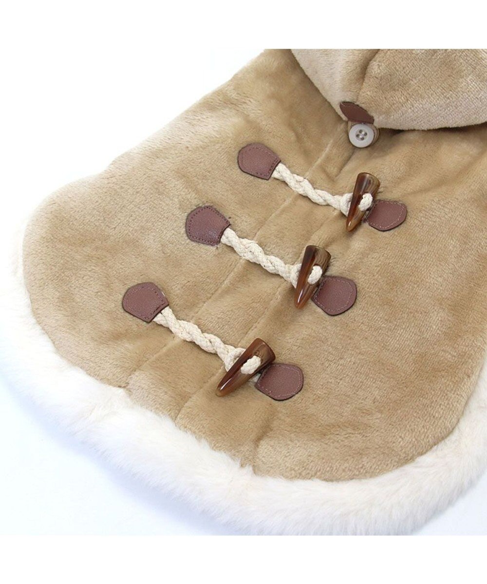 PET PARADISE ペットパラダイス ダッフルポンチョ 《ホワイト》 小型犬 