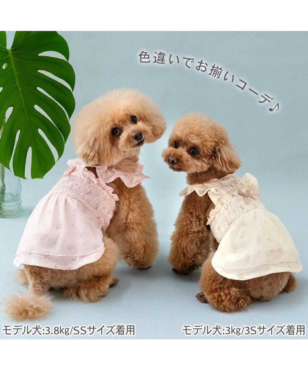 PET PARADISE ペットパラダイス エコメッシュ ワンピース《小花柄 イエロー》 小型犬 