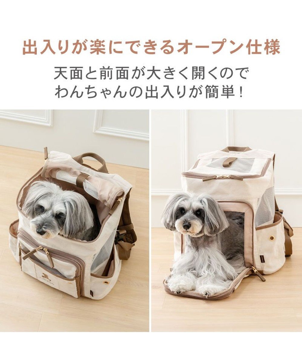 PET PARADISE ペットパラダイス くまちゃん帆布 ハグ＆リュック Ｌ 小型犬 