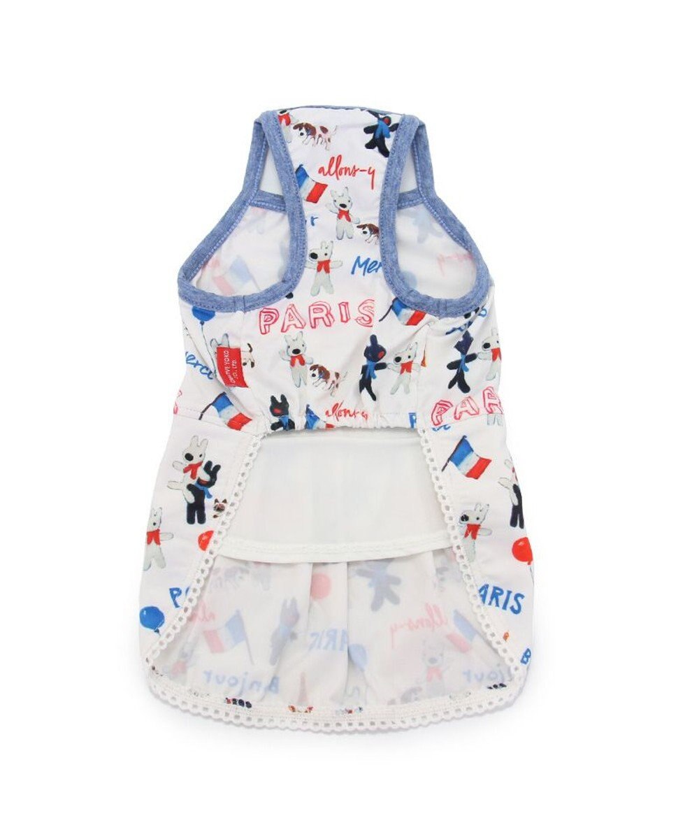 PET PARADISE リサとガスパール エコメイド 天竺 ワンピース 《パリ柄》 小型犬 