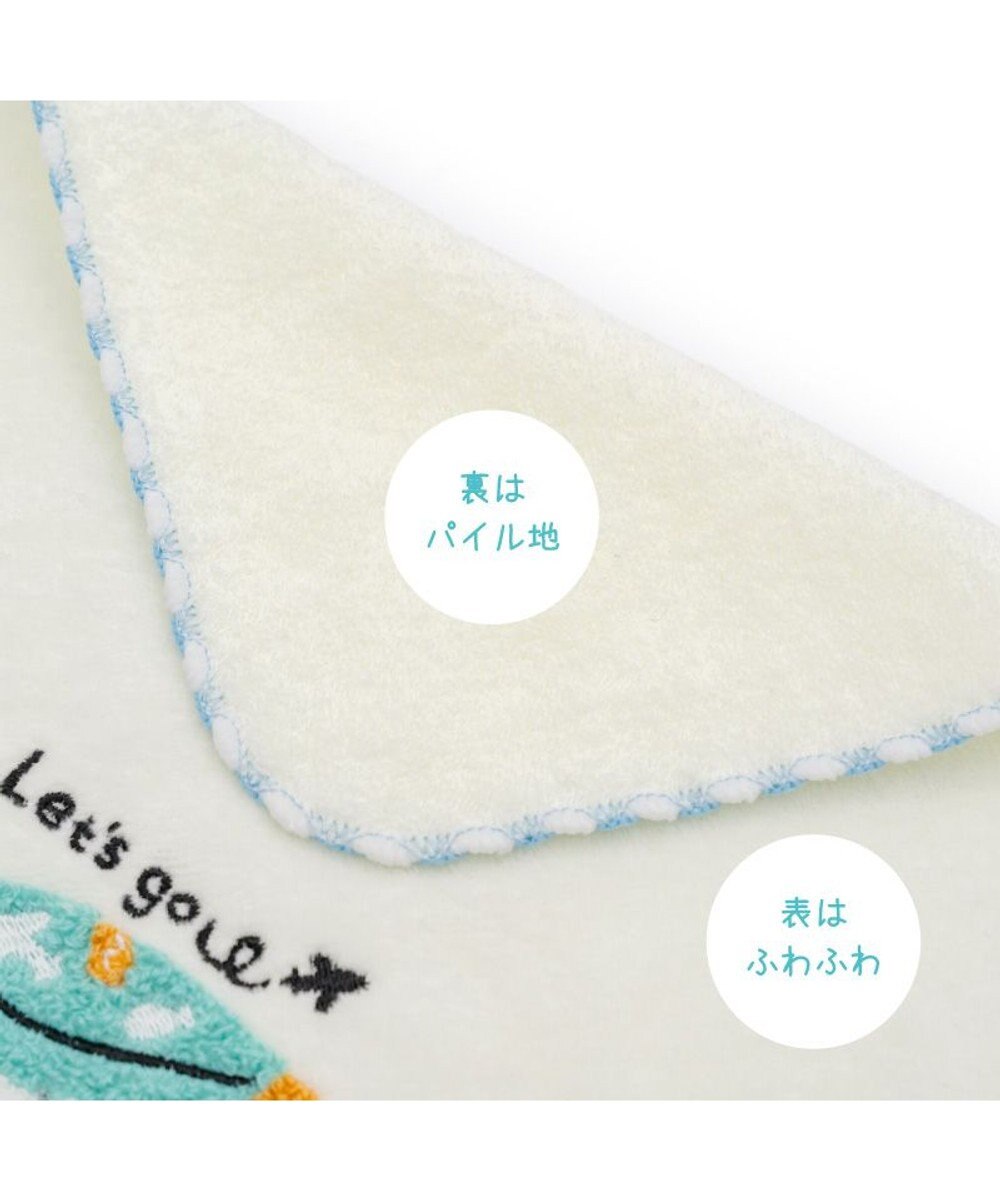 Mother garden しろたん ミニタオル 《スーツケ柄　白》 