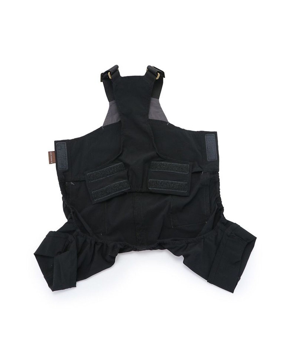 PET PARADISE ペットパラダイス オーバーオール ミリタリ ブラック 【小型犬】 