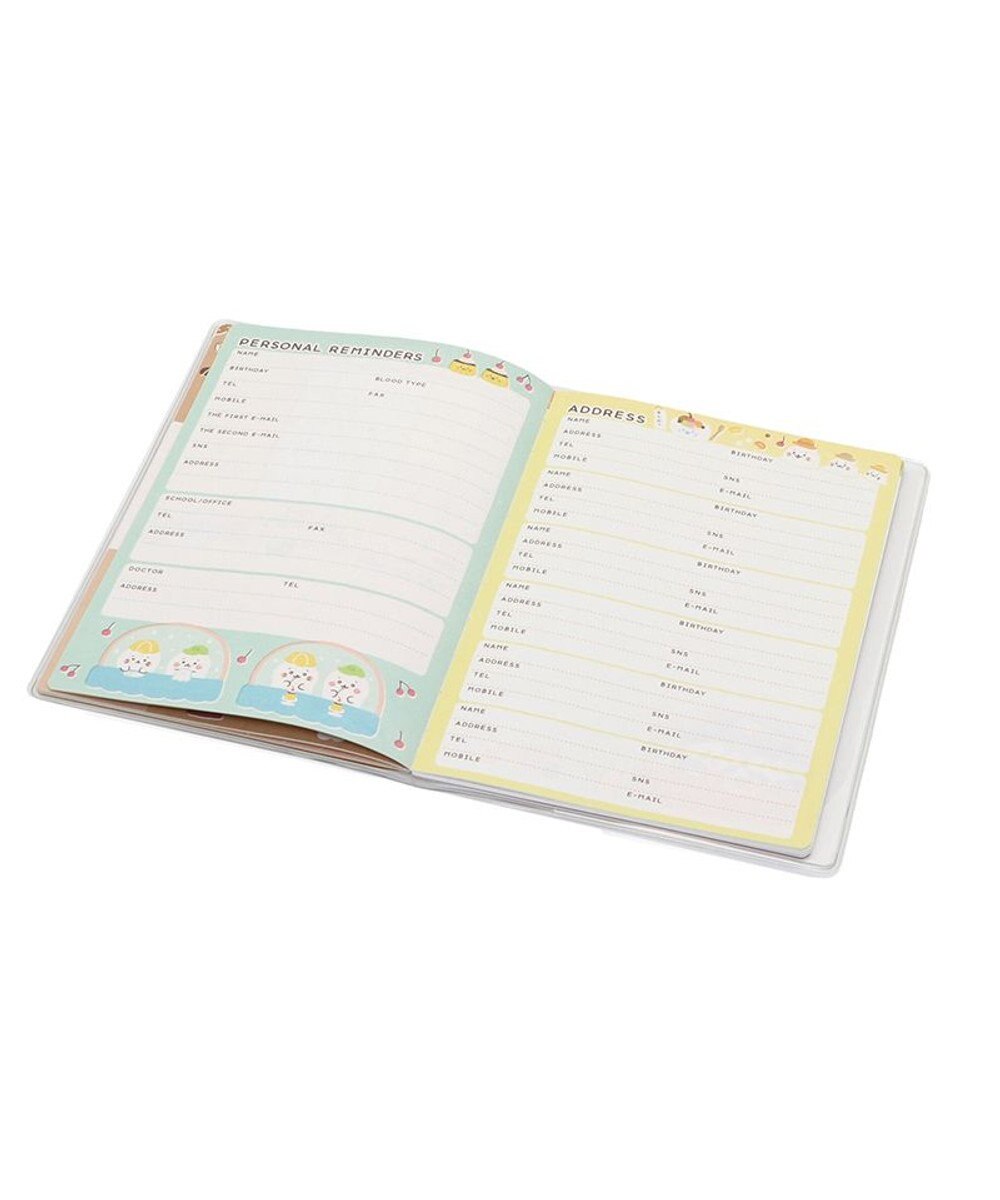 Mother garden しろたん 2024年 スケジュール帳 《シロタン喫茶柄》 