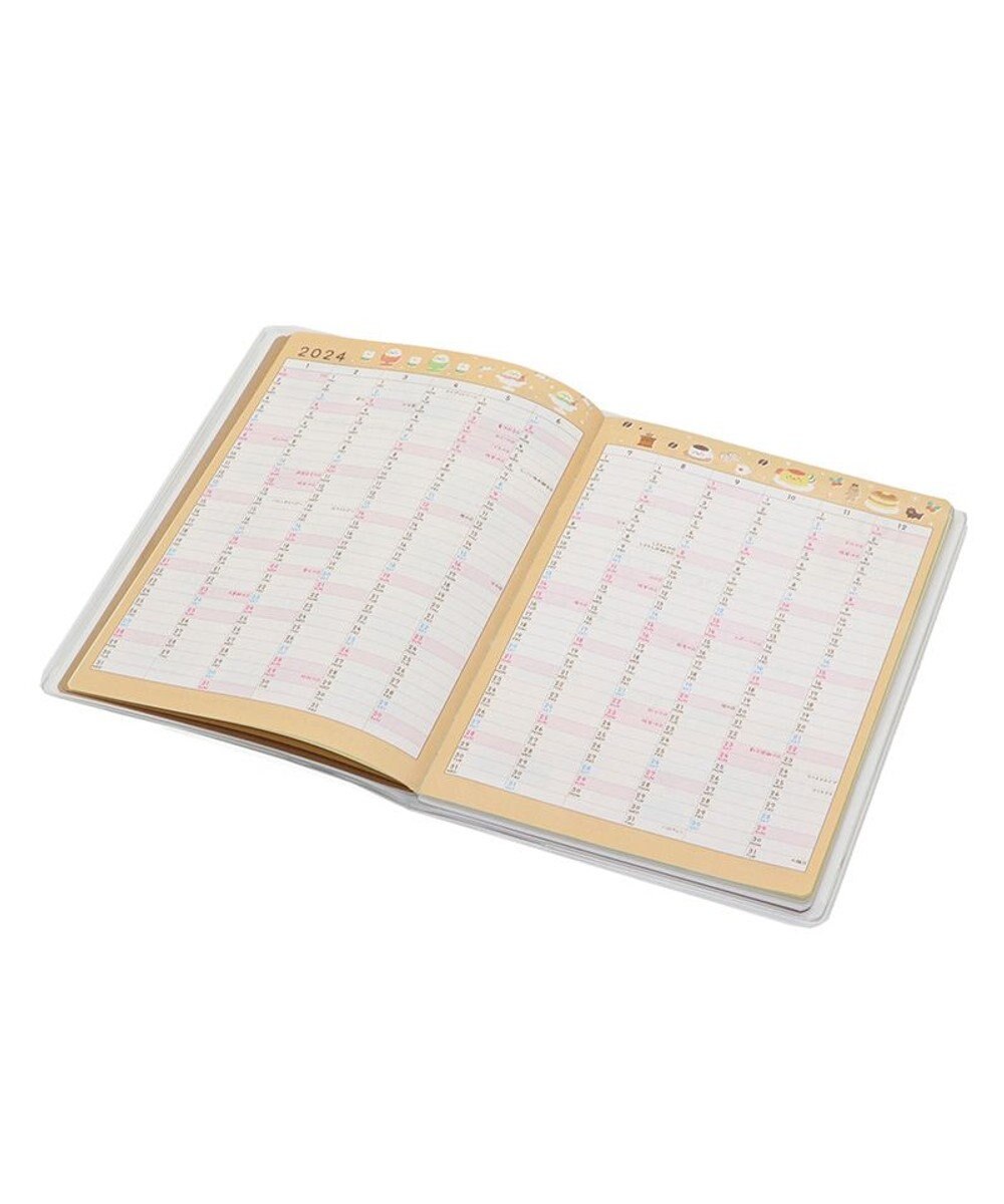 Mother garden しろたん 2024年 スケジュール帳 《シロタン喫茶柄》 