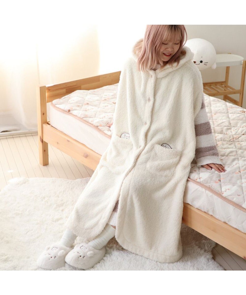 Mother garden あったか 袖なしケープ 《しろたん＆羊》レディース フリーサイズ 