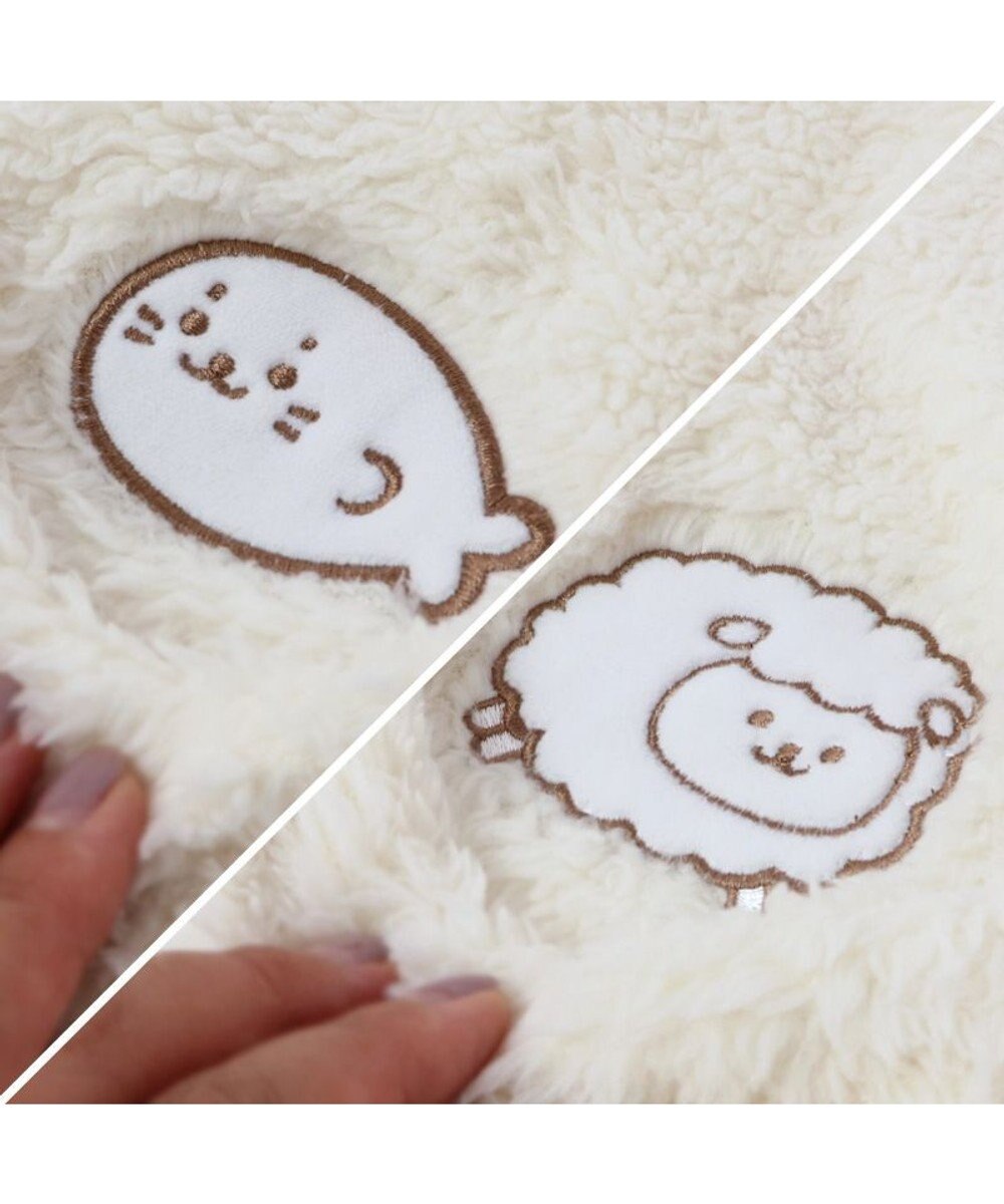 Mother garden あったか 袖なしケープ 《しろたん＆羊》レディース フリーサイズ 