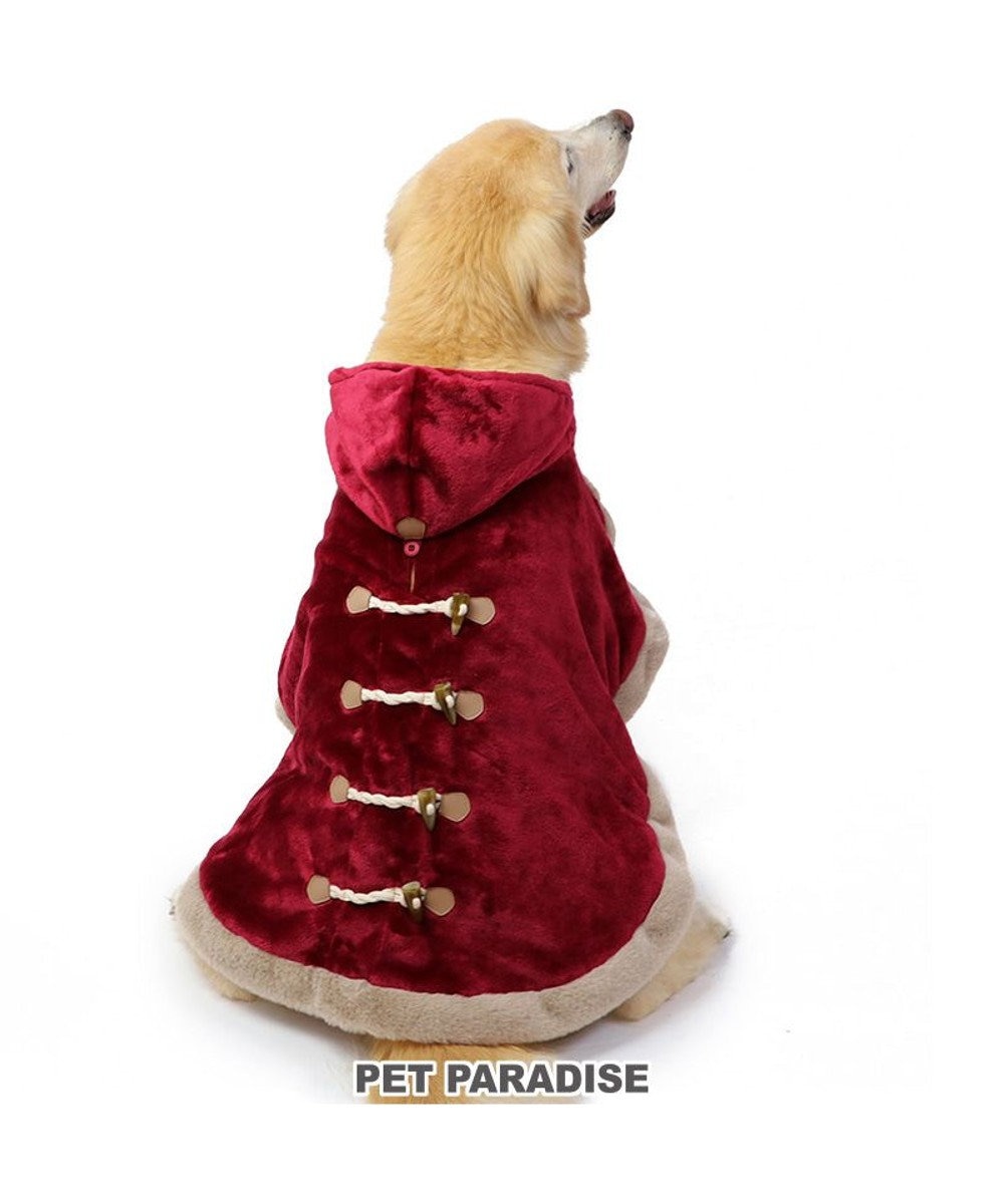 PET PARADISE ペットパラダイス ダッフルポンチョ 《レッド》 中型犬 大型犬 レッド