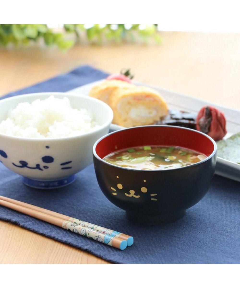 Mother garden しろたん 汁椀 顔ぼん《小》 300mL 電子レンジ対応 食洗器対応 日本製 