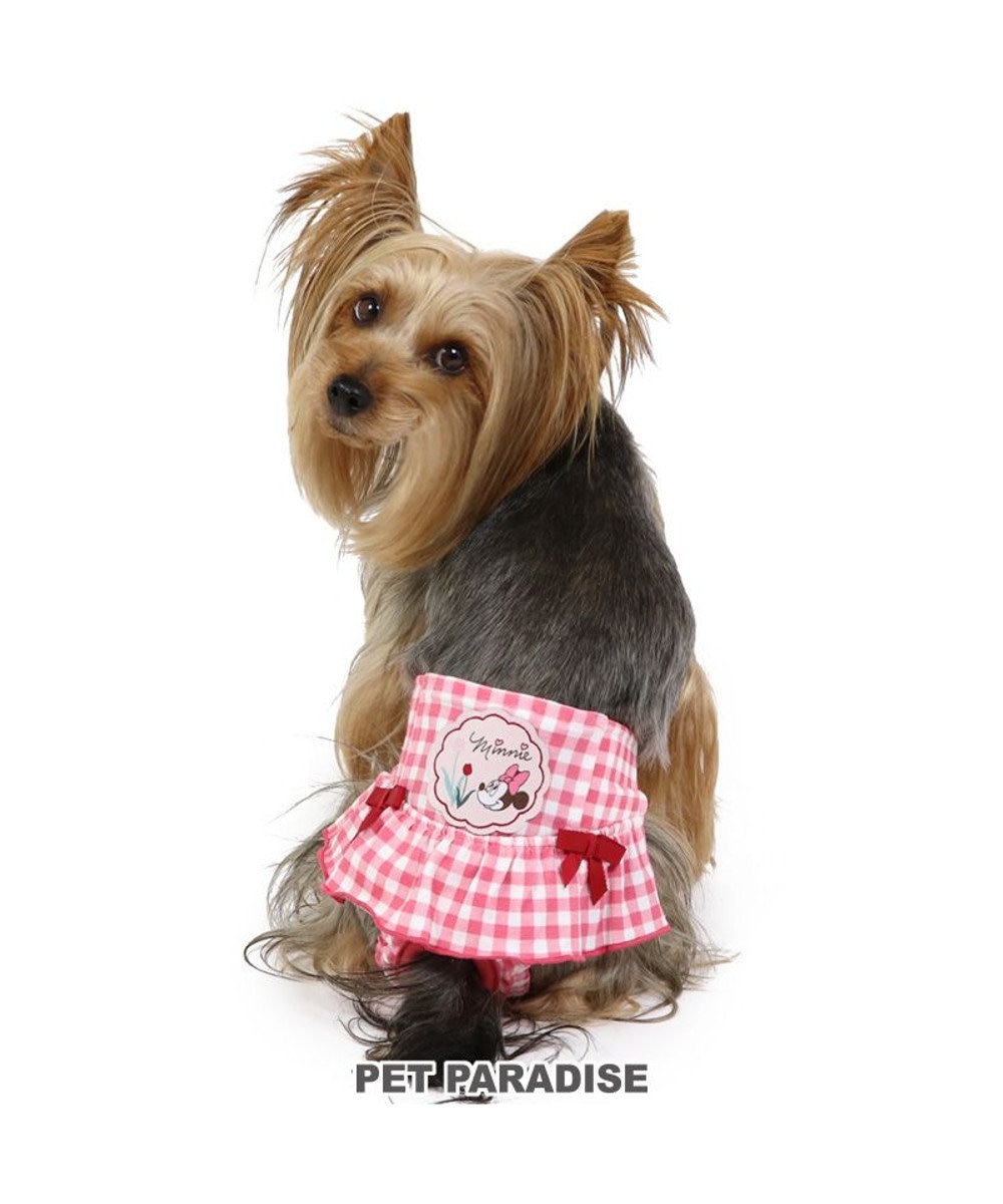 PET PARADISE 犬の服 犬 ディズニー ミニーマウス サニタリーパンツ 【小型犬】 フリル ピンク（淡）
