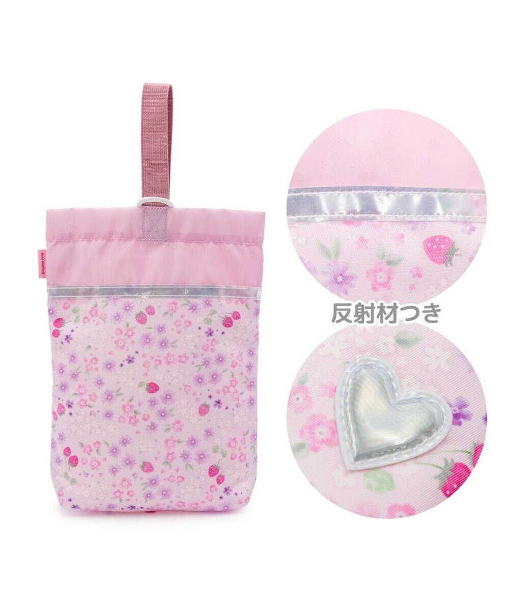 Mother garden マザーガーデン 野いちご シューズバッグ 《小花いちご柄》 