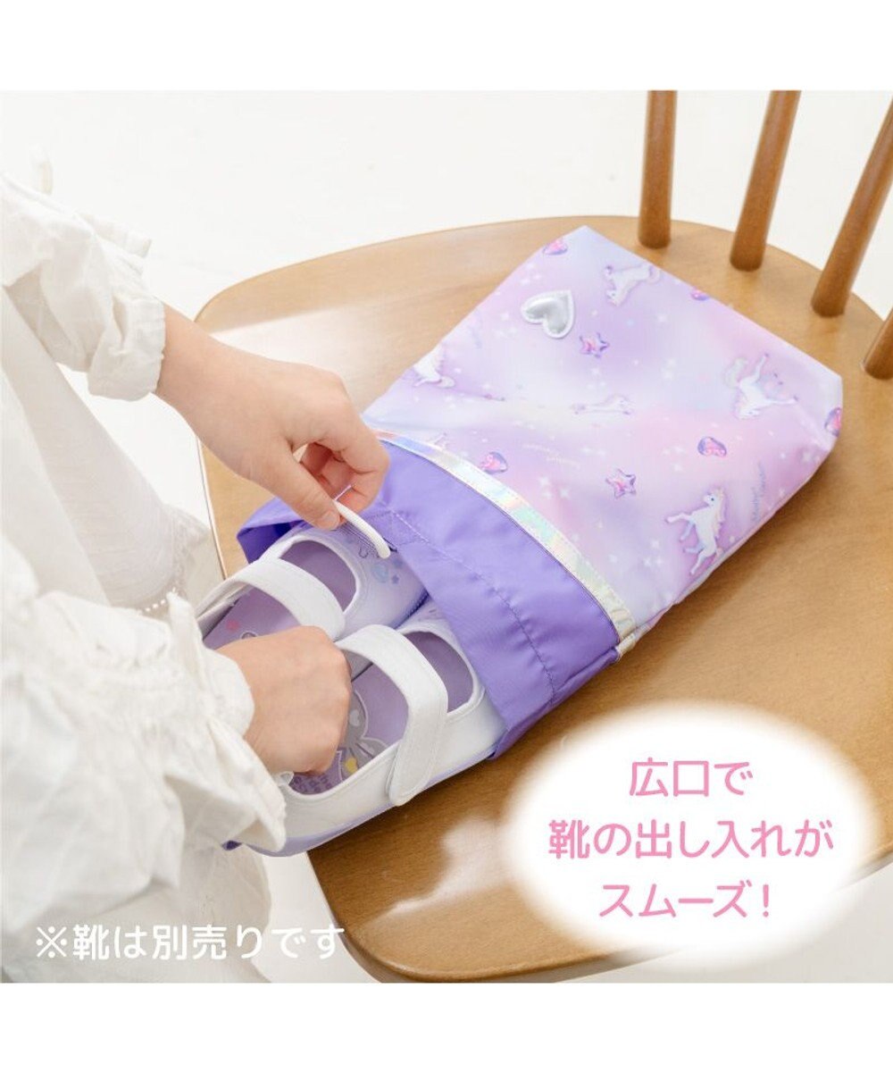 Mother garden マザーガーデン 野いちご シューズバッグ 《小花いちご柄》 