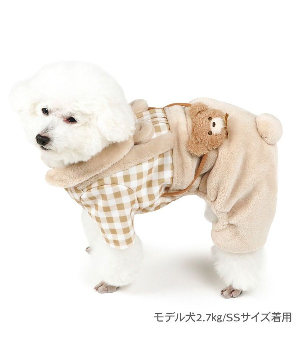 PET PARADISE ペットパラダイス くまちゃん チェックパンツ 小型犬 