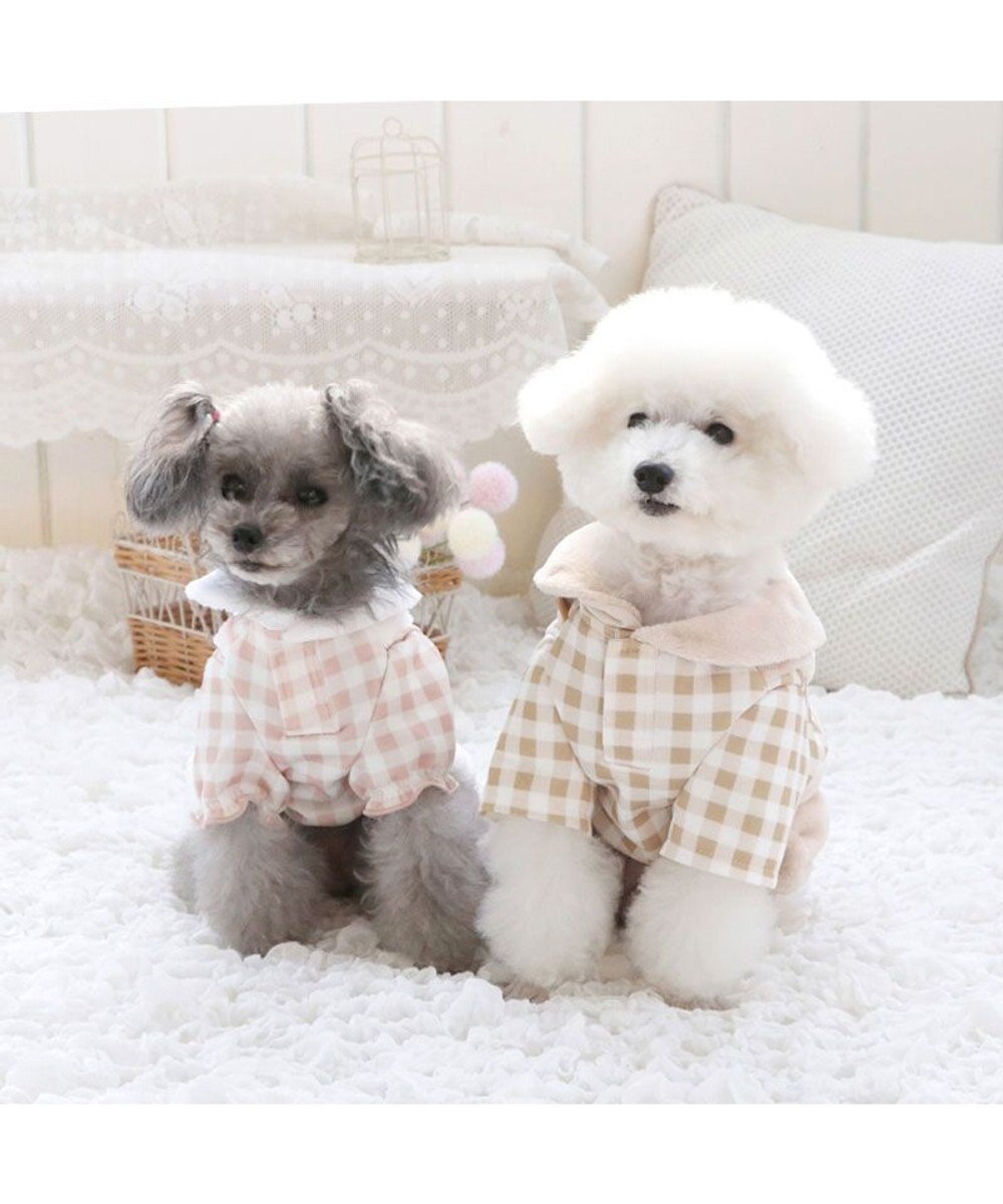 PET PARADISE ペットパラダイス くまちゃん チェックパンツ 小型犬 