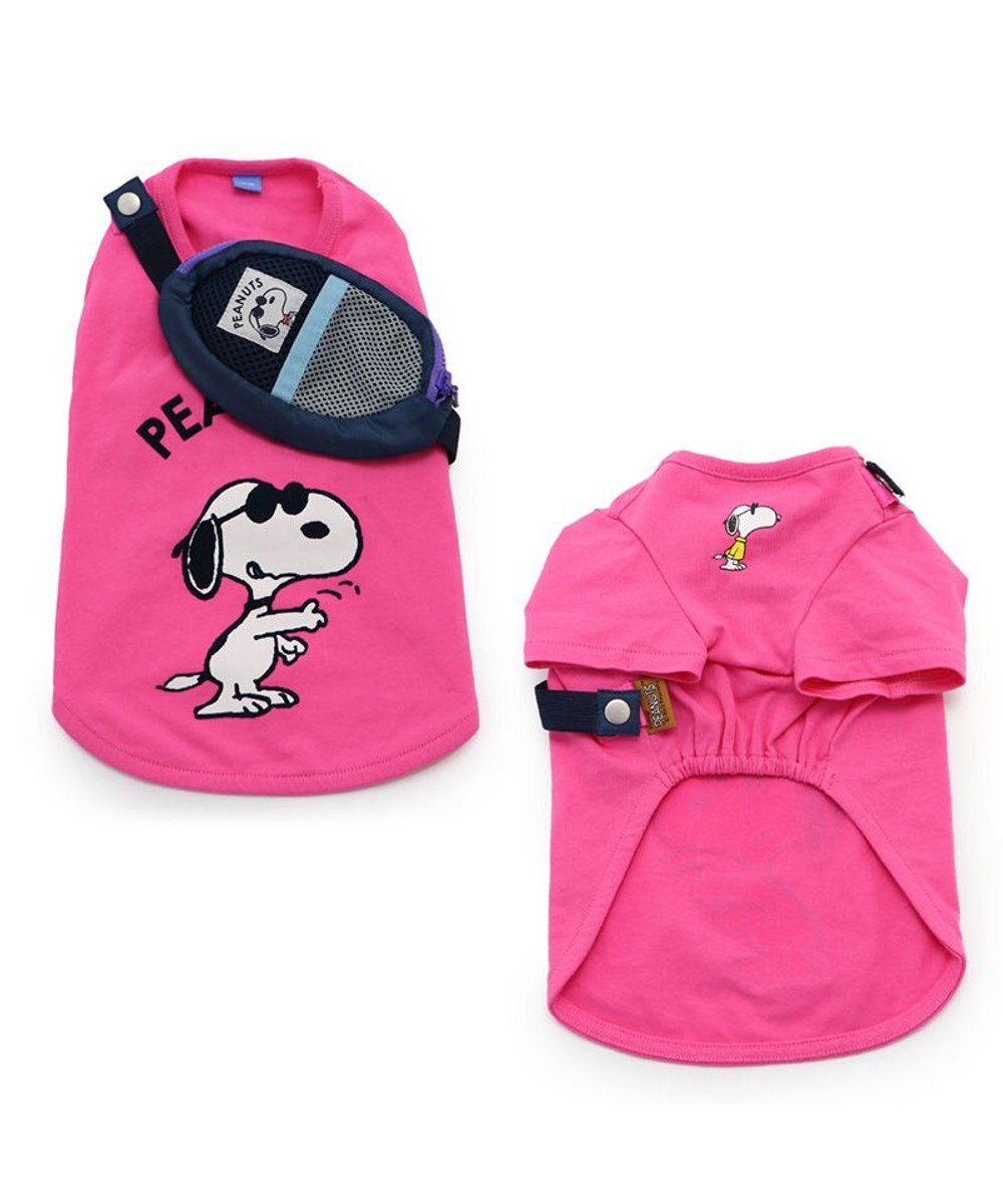PET PARADISE スヌーピージョークール  お揃い Tシャツ 【中型犬】【大型犬】 イエロー ホワイト ピンク