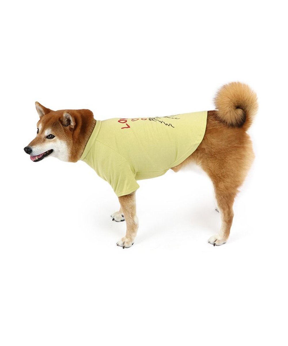 PET PARADISE ペットパラダイス Mai Kuraki　LOVE  ペットTシャツ 《イエロー》 中型犬 