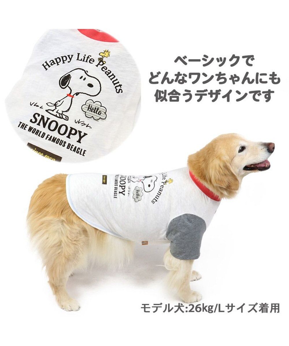 犬 服 夏服 スヌーピー Ｔシャツ【中型犬】 【大型犬】 スラブ ペットウエア ペットウェア ドッグウエア ドッグウェア 中型犬 大型犬, 赤, Ｍ