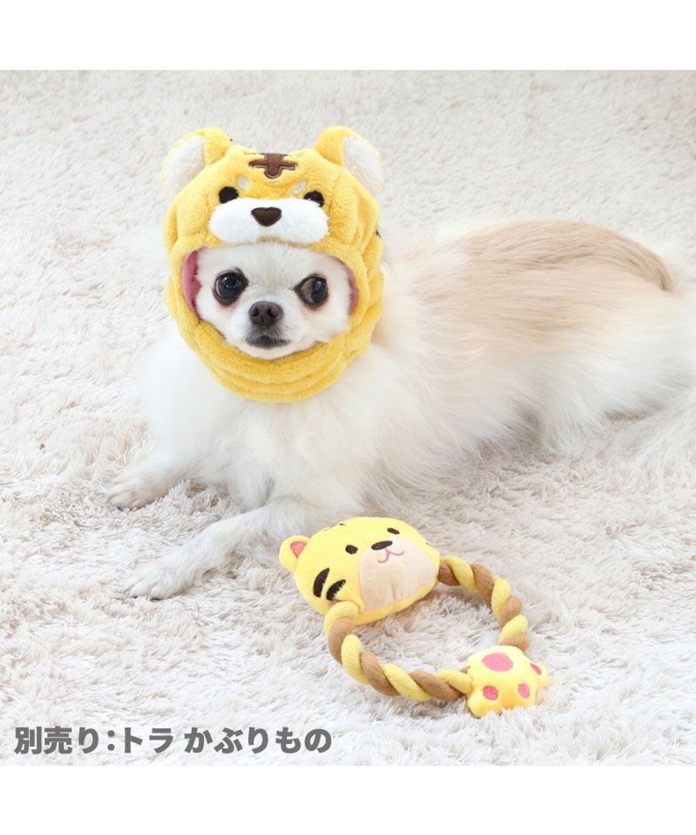 PET PARADISE 犬 おもちゃ トラ ロープおもちゃ  トイ ＴＯＹ 虎 とら お正月 年賀状 干支 音が鳴る ぬいぐるみ ボール ロープ オモチャ 玩具 小型犬 おもちゃ 猫 かわいい おもしろ インスタ映え 