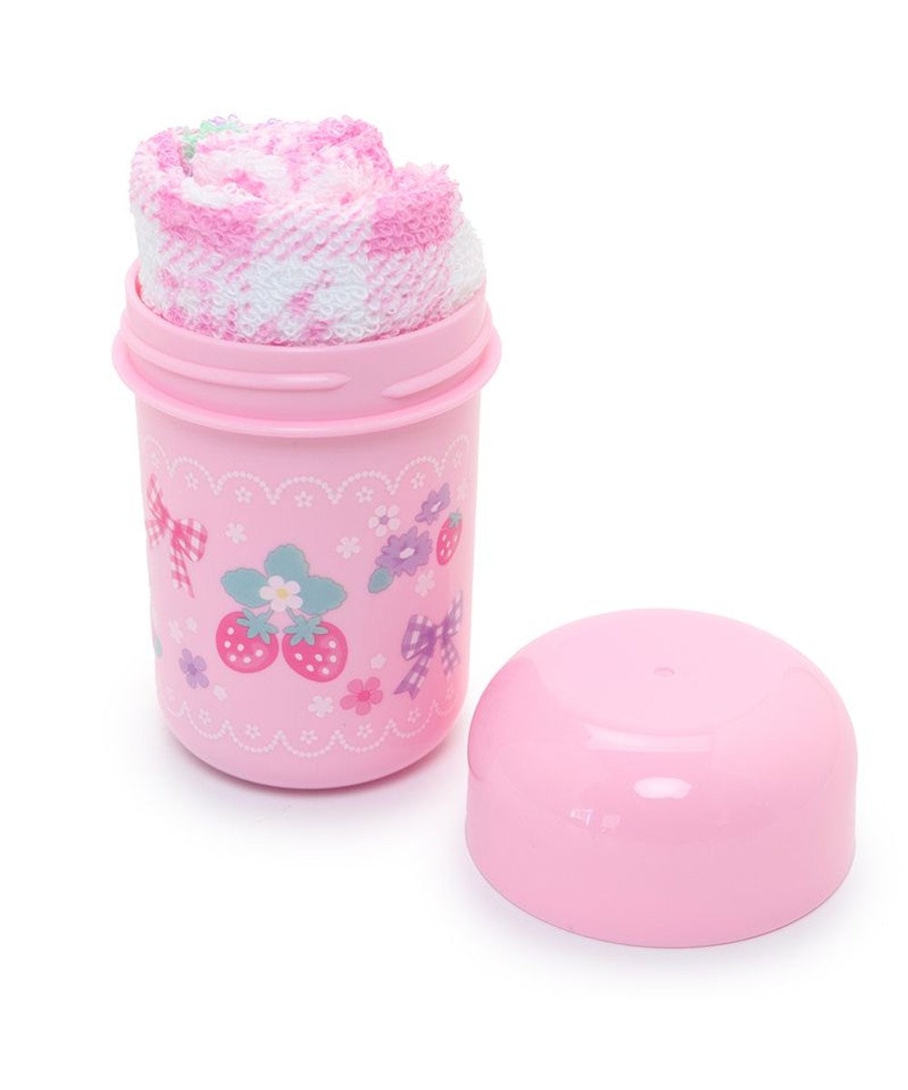 おしぼり ケース付き おしぼりセット ピンク - 弁当箱・水筒