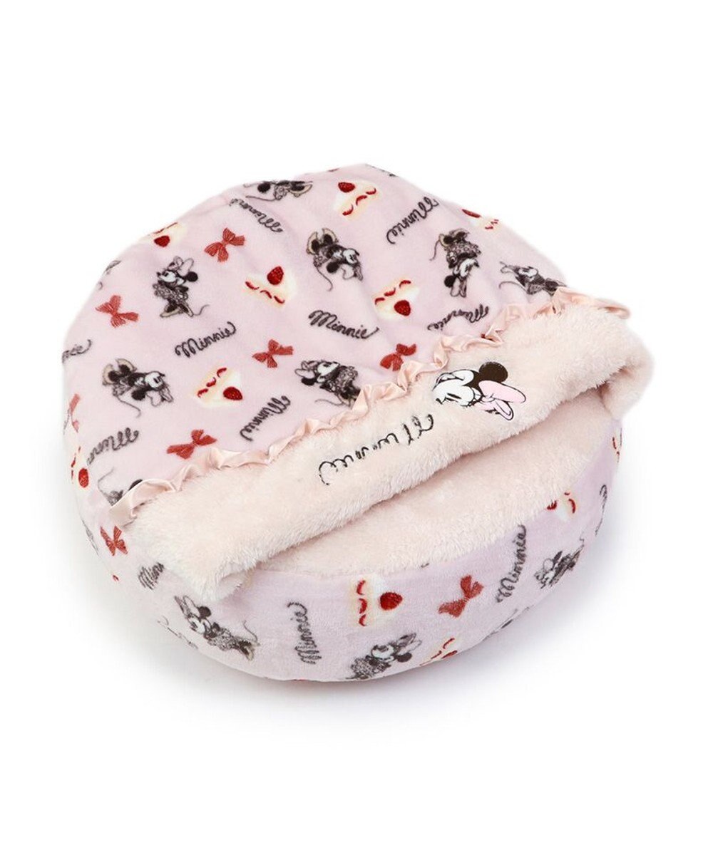 PET PARADISE ディズニー ミニーマウス 丸形寝袋 遠赤外線 《ケーキ柄》 50cm 
