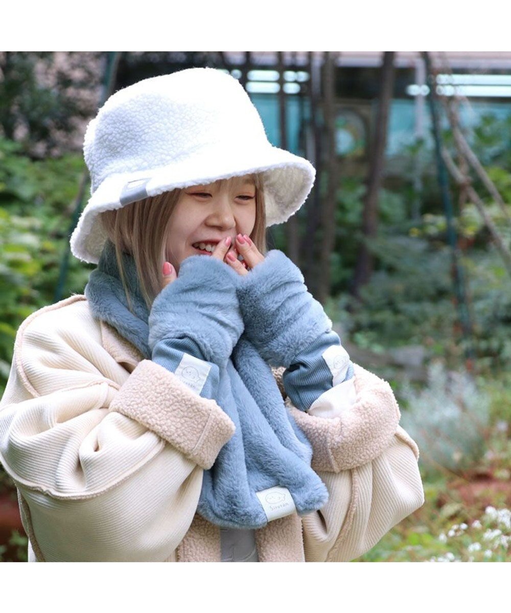 Mother garden しろたん ボアバケット ハット 