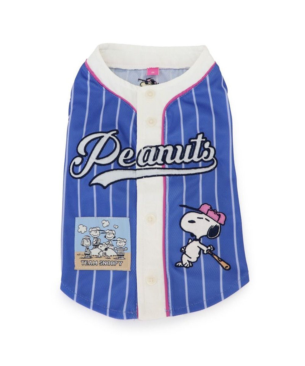 PET PARADISE スヌーピー ベースボール Ｔシャツ 《ブルー》 中型犬 