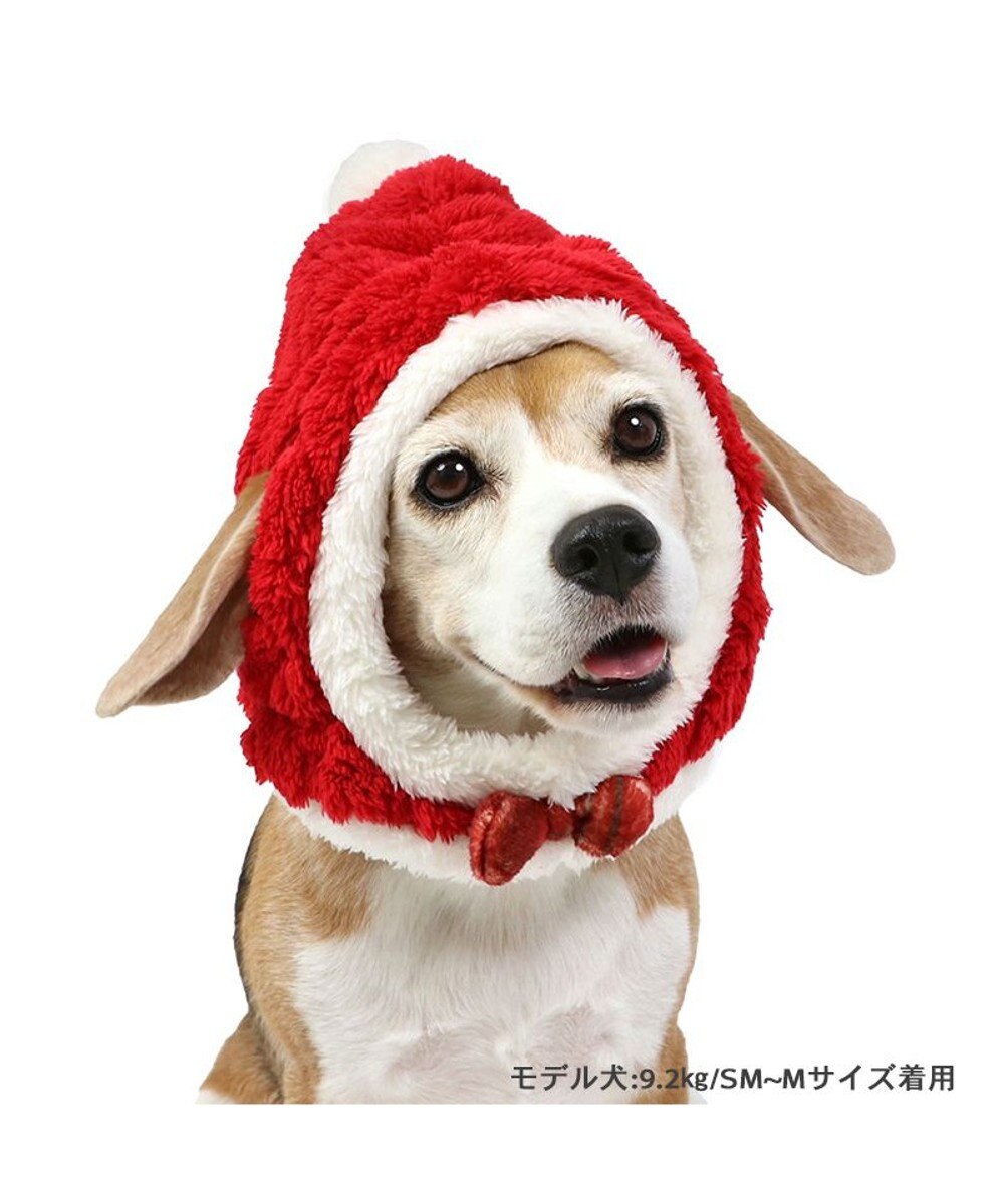 PET PARADISE ペットパラダイス クリスマス サンタ帽子 《ふわふわチェック柄 》 中型犬 