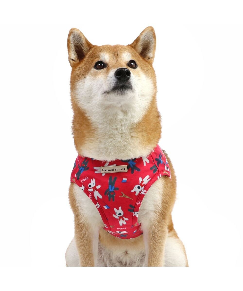PET PARADISE リサとガスパール ベストハーネス 《パリ柄》 SM 中型犬