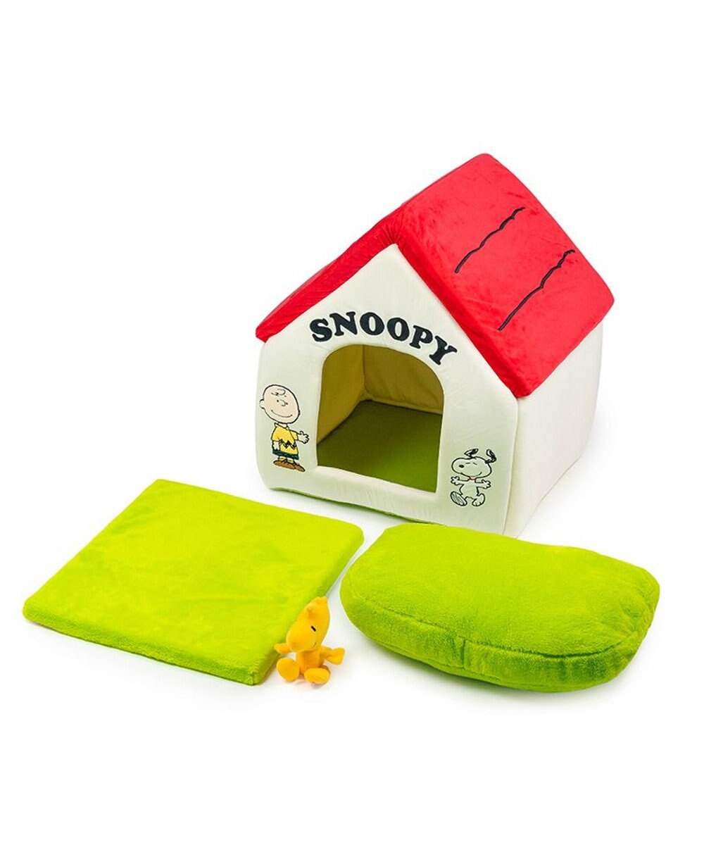 PET PARADISE スヌーピー お庭付き赤い屋根 折り畳みハウス【大】 