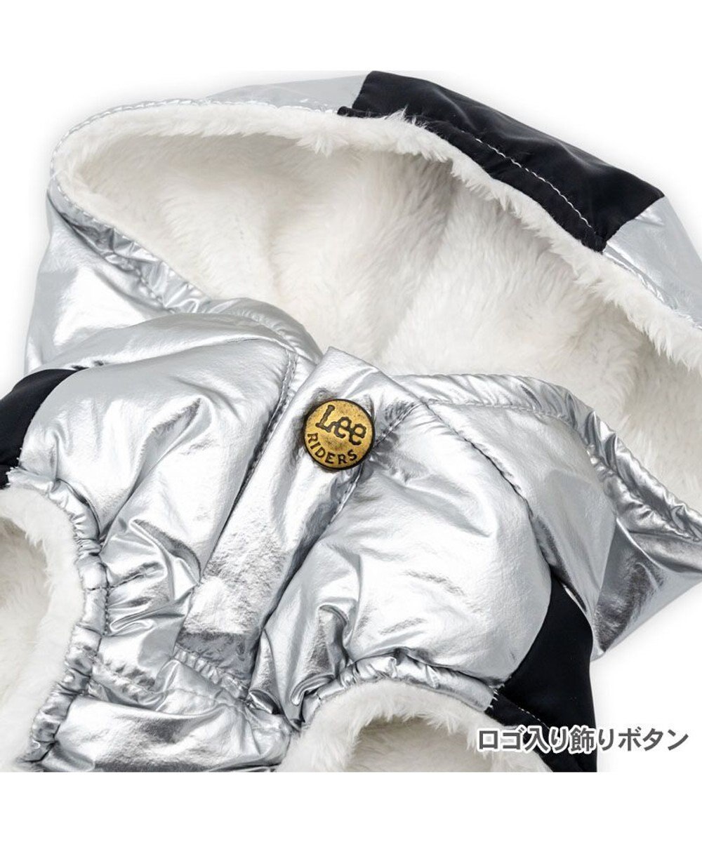 PET PARADISE Lee フード付 綿入れベスト 《シルバー》 小型犬 