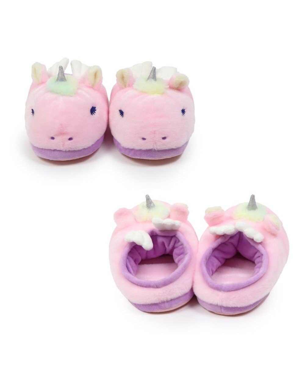Mother garden マザーガーデン ユニコーン ふわふわ キッズスリッパ  《ピンク》 