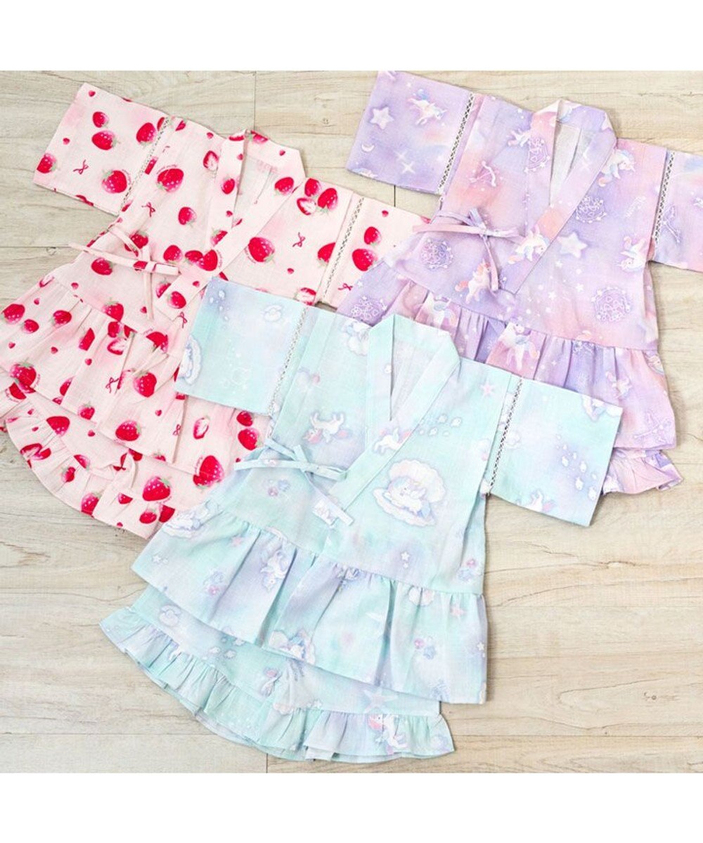 Mother garden 2025 マザーガーデン ユニコーン 甚平  《ミルキーウェイ》 95～100cm 