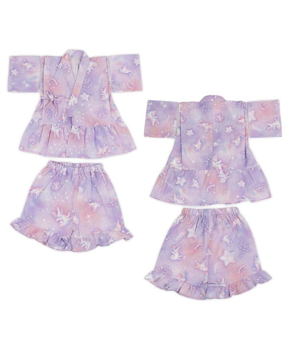 Mother garden 2025 マザーガーデン ユニコーン 甚平  《ミルキーウェイ》 95～100cm 