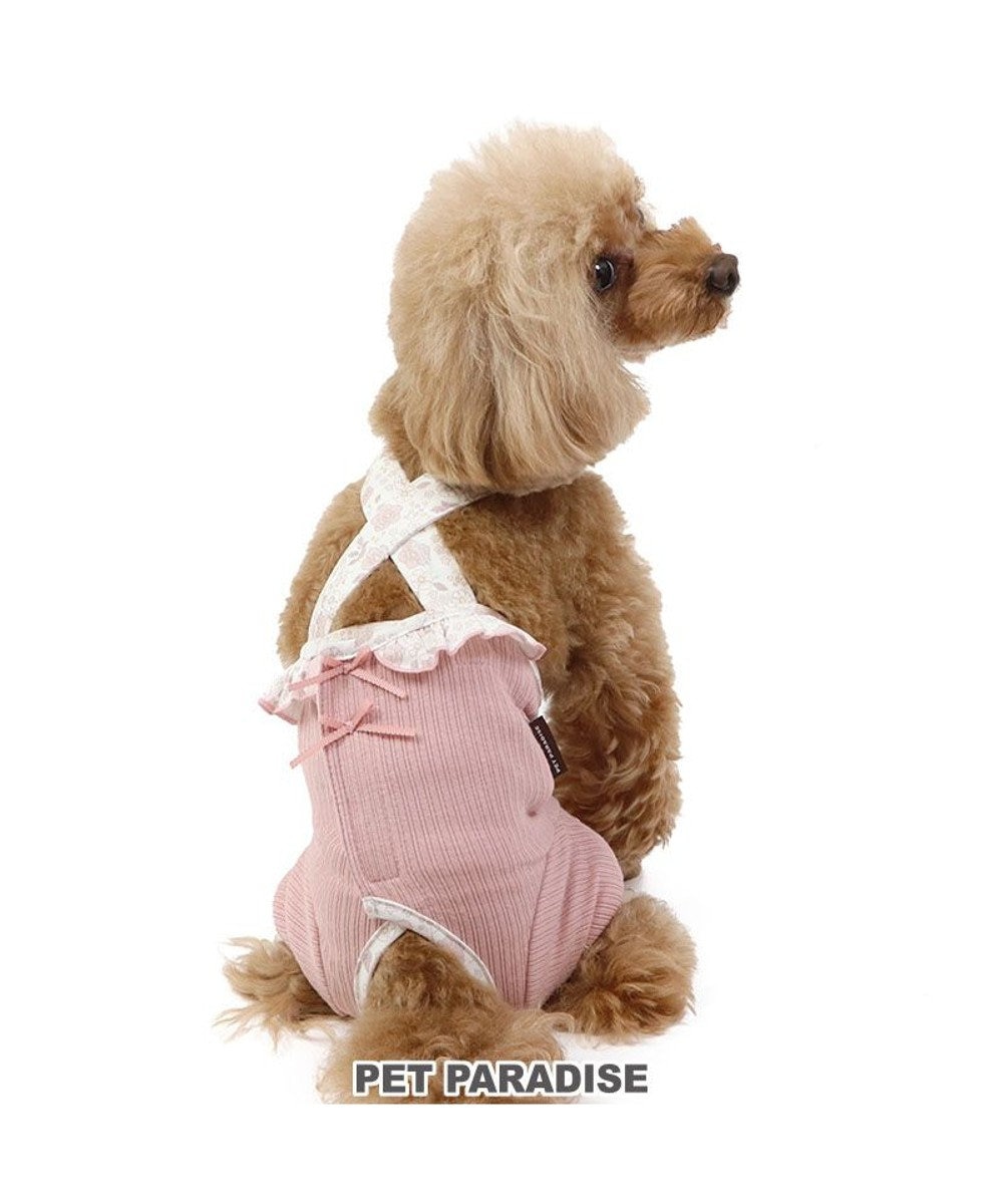 PET PARADISE 花柄 フリル マナーオール 【小型犬】 ピンク ピンク