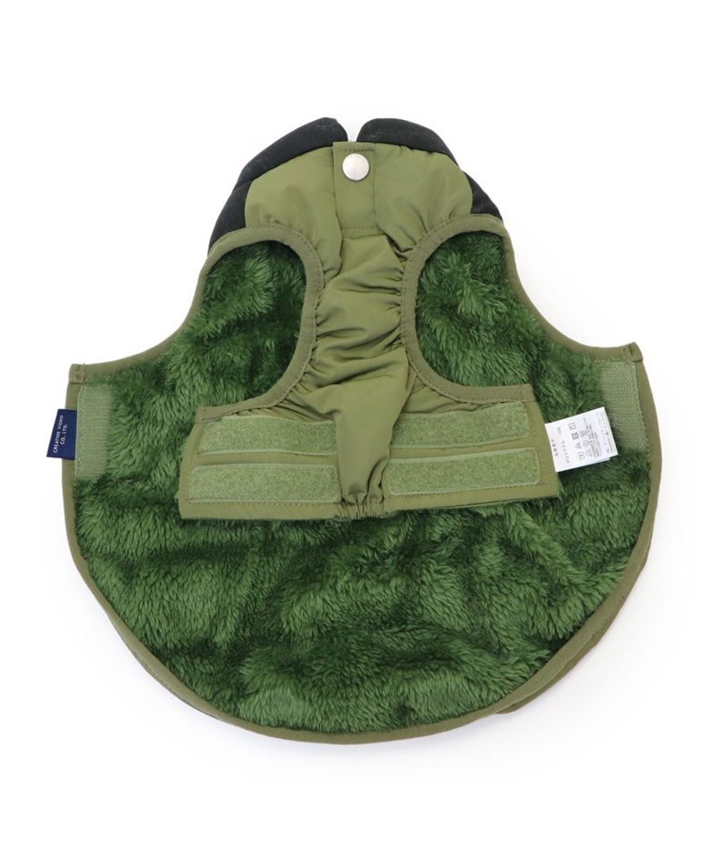 PET PARADISE J.PRESS バイカラーベスト 《カーキ》 中型犬