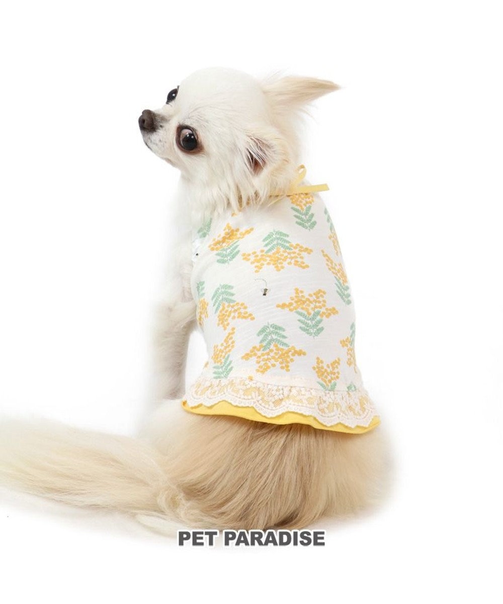 PET PARADISE ペットパラダイス ミモザ柄 タンクトップ 〔超小型・小型犬〕 黄