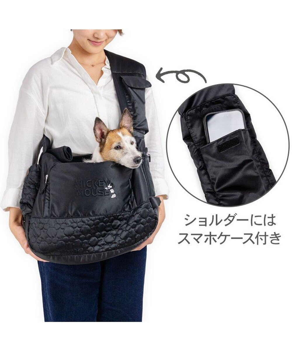 PET PARADISE ディズニー ミッキーマウス 白黒 スリングバッグ Ｍ 