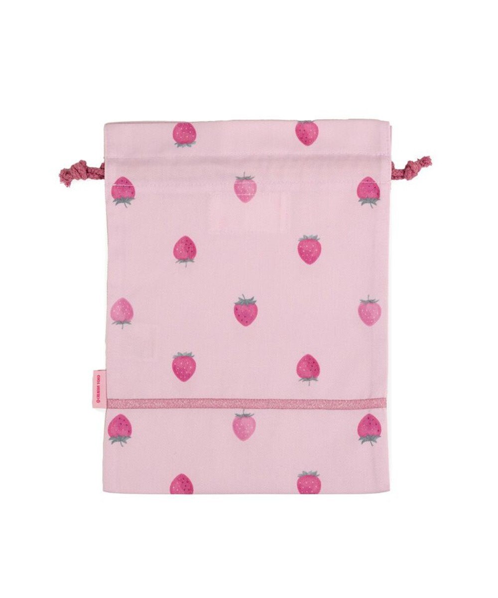 Mother garden マザーガーデン 野いちご 巾着 小《レトロストロベリー柄》 