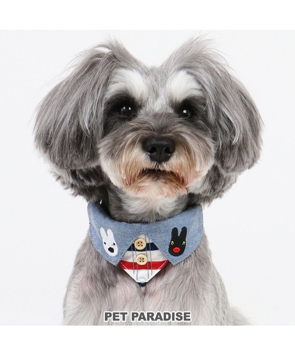 PET PARADISE 犬 首輪 リサとガスパール 襟つき 【３Ｓ】 トリコロール マルチカラー