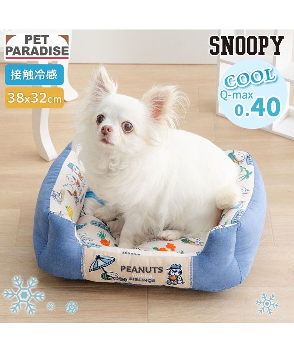 PET PARADISE スヌーピー クール 四角カドラー 《サマーバケーション柄》 Ｓ 