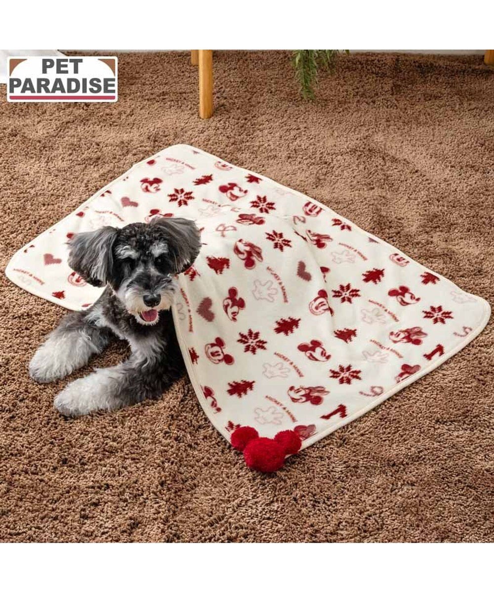 PET PARADISE ディズニー ミッキーマウス ブランケット 《ニット柄》 