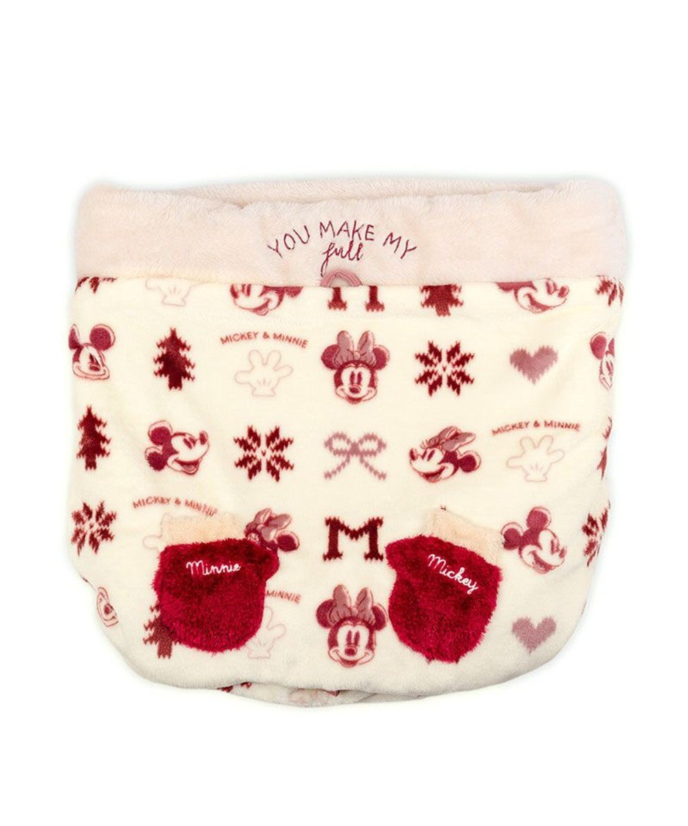 PET PARADISE ディズニー ミッキーマウス 筒型 寝袋 《ニット柄》Ｓ 