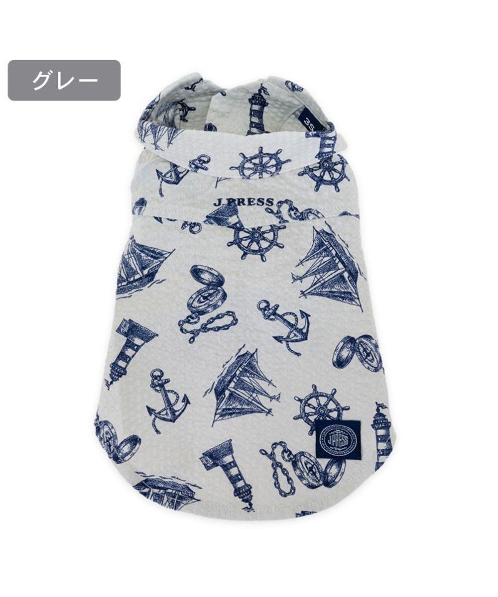 PET PARADISE J.PRESS マリンシャツ  《グレー》 小型犬 