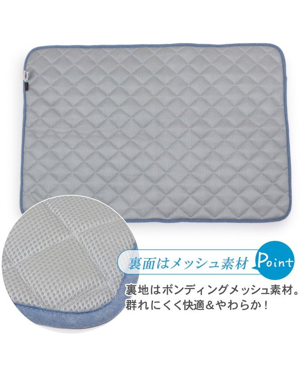 PET PARADISE 接触冷感 柔らか クールマットM《苺 ネイティブ 》 (90×60cm) 