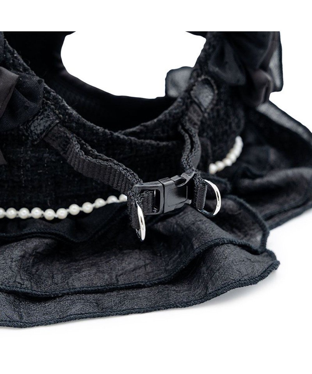 PET PARADISE cherircouture ツイード ベストハーネス 《ブラック》 ４Ｓ/３Ｓ 