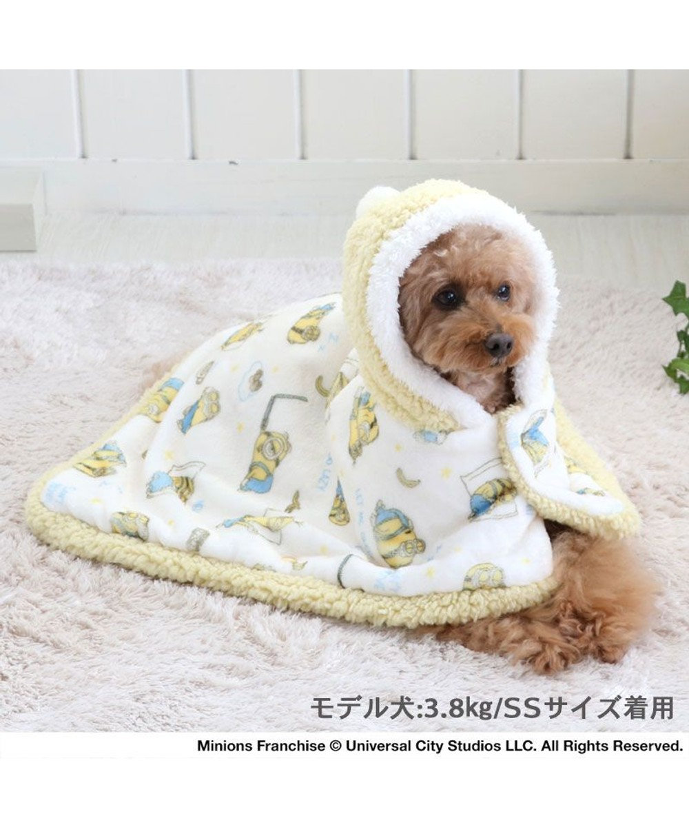 犬 服 ミニオン 着る毛布 〔小型犬〕 おやすみ柄 ドッグウエア ドッグウェア いぬ イヌ おしゃれ かわいい 暖かい 冬, 黄, ３Ｓ