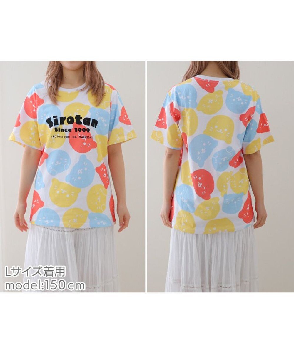 しろたん Tシャツ 半袖 《総柄》 ユニセックス, 総柄, Ｓ