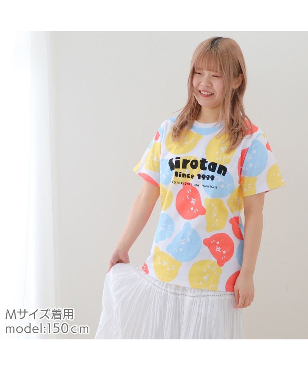 しろたん Tシャツ 半袖 《総柄》 ユニセックス / Mother garden