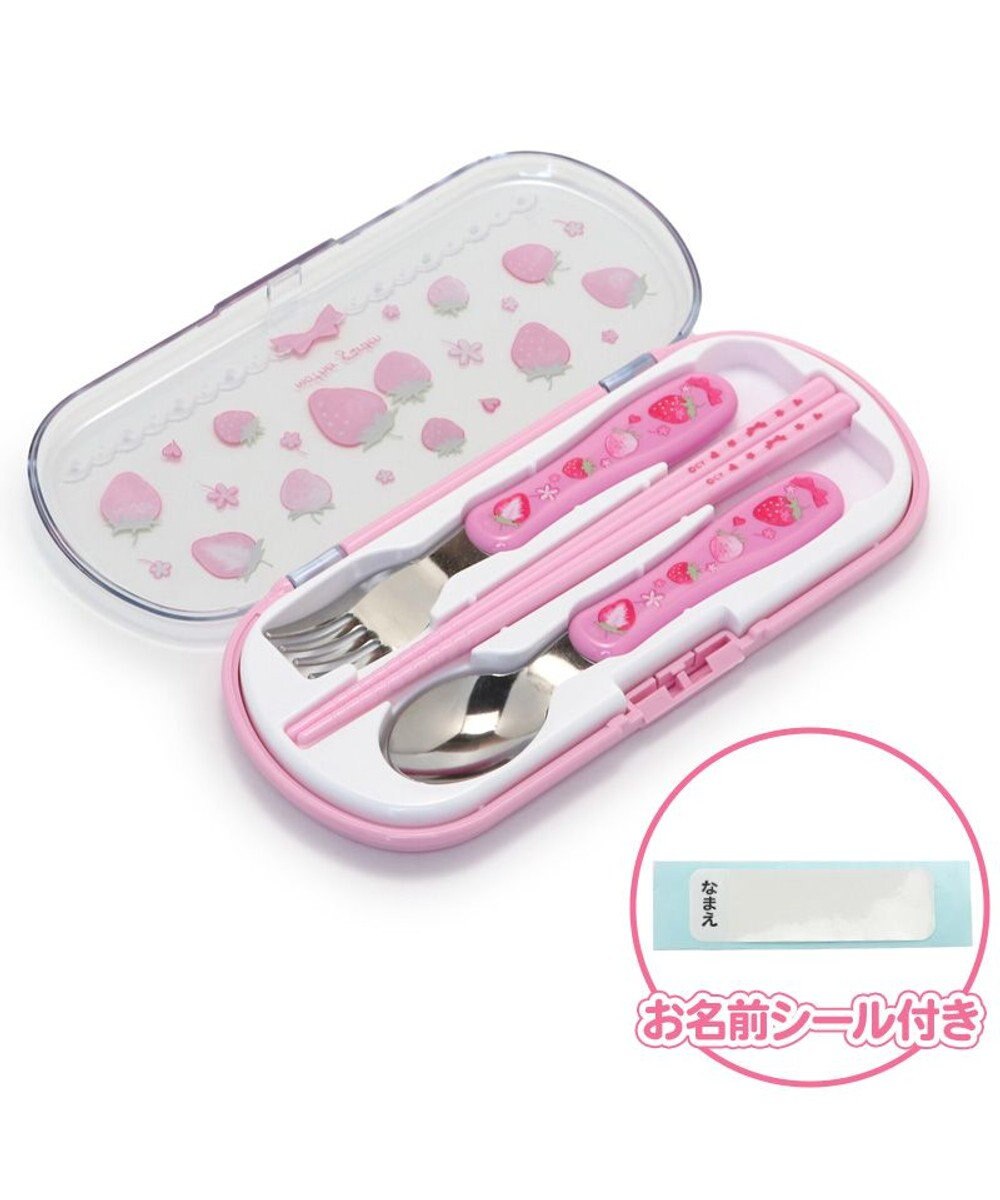Mother garden マザーガーデン 野いちご トリオセット お箸 & スプーン & フォーク 《スケッチ柄》