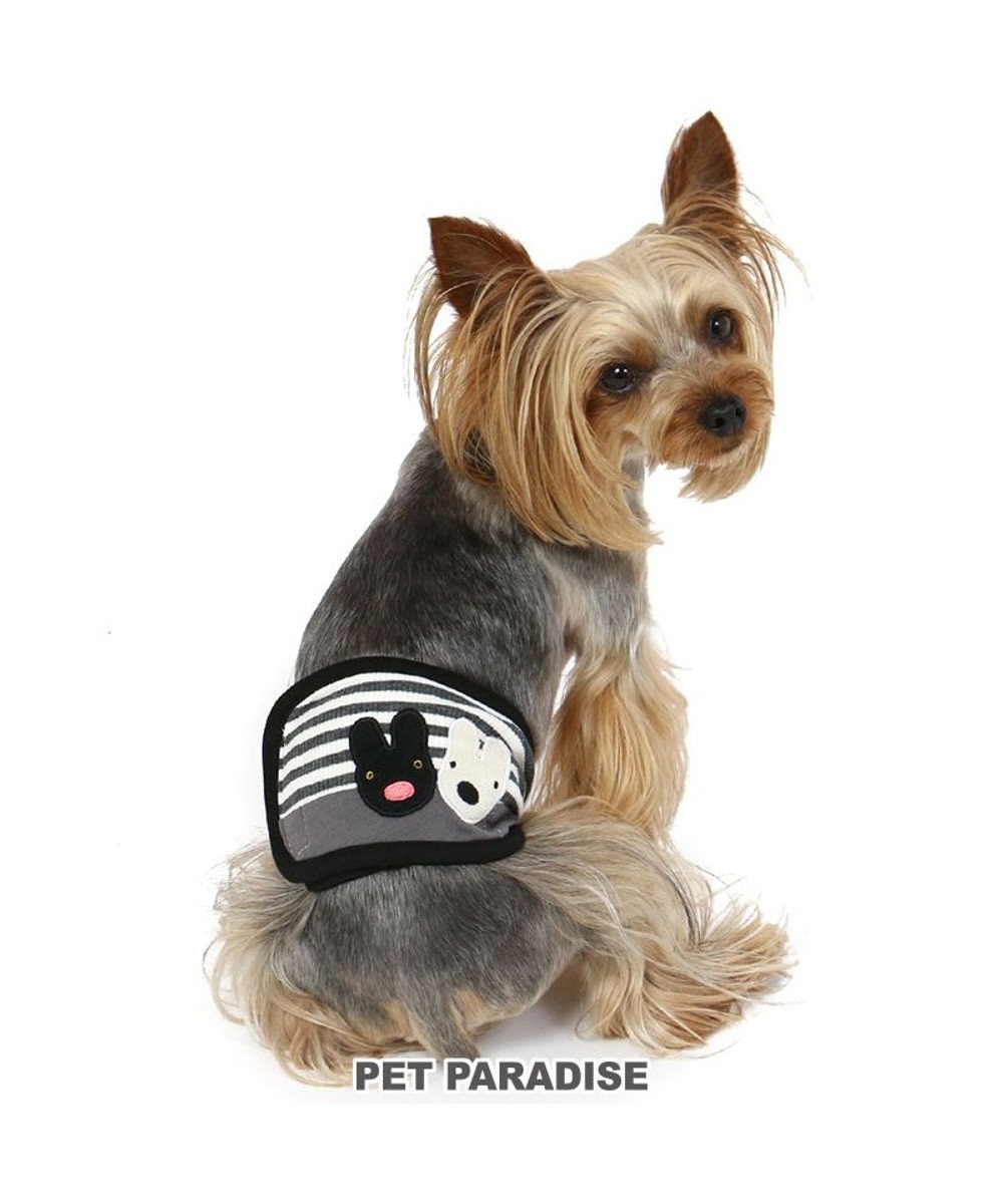 PET PARADISE リサとガスパール マナーベルト モノクロ 【小型犬】 -