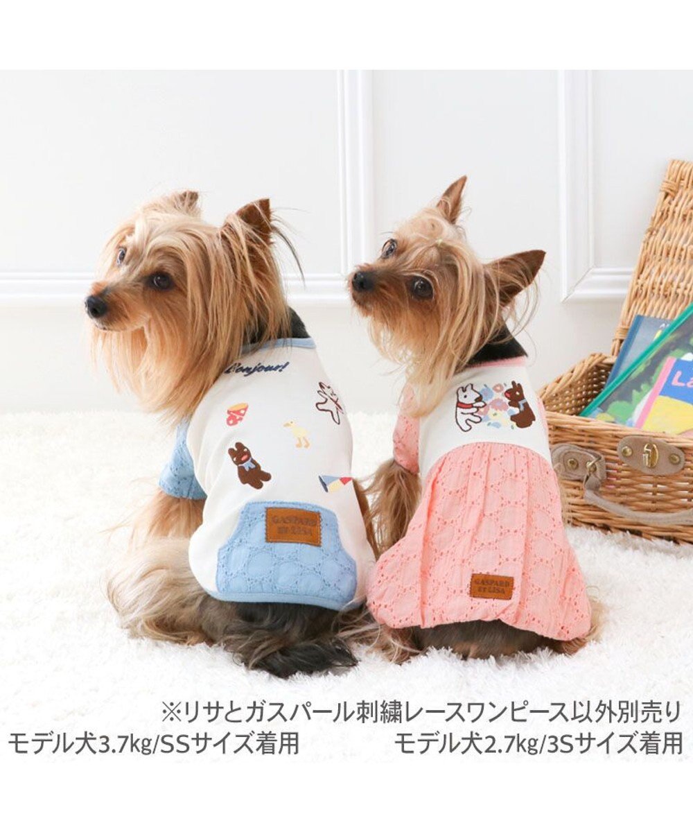 PET PARADISE リサとガスパール 刺繍 レース ワンピース 小型犬 